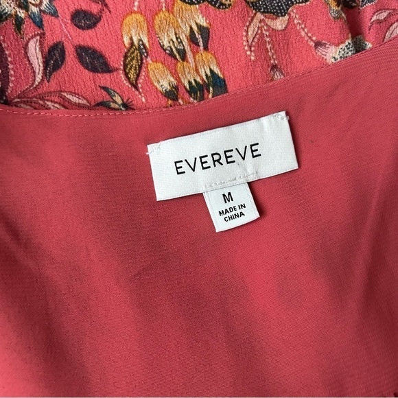 Evereve Brielle Sleeveless Floral Midi Dress in Coral Sz M - Picture 12 of 13